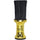 Black Ice Gold Powder Brush neck duster with black bristles and gold handle on a white background