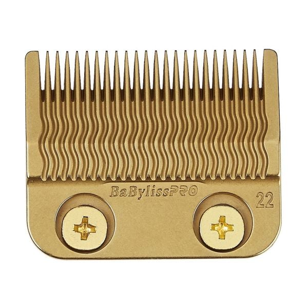 BaBylissPRO Gold Titanium FX8022G fade clipper blade on a white background