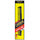 Black Ice Professional carbon barber comb 7.5 inch in yellow and red retail packaging on a white background