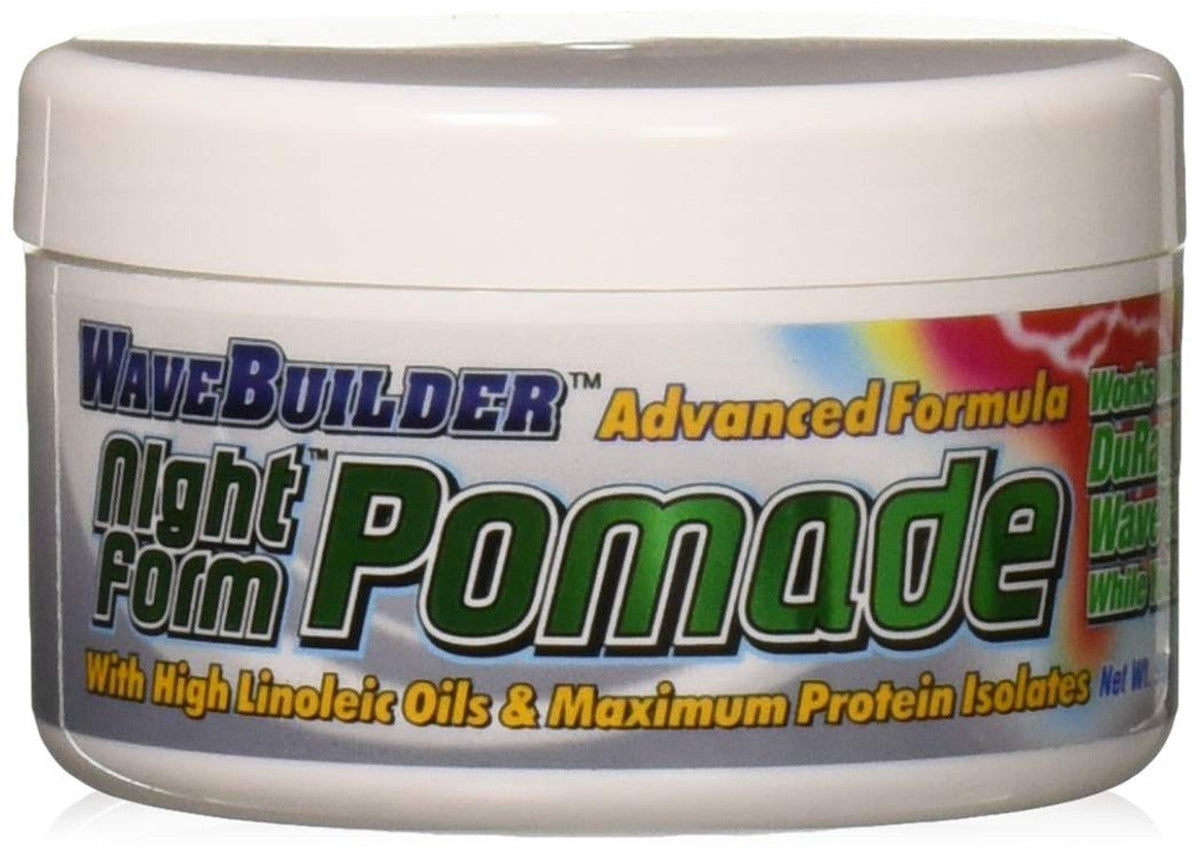 Wavebuilder Night Form Pomade jar on a white background