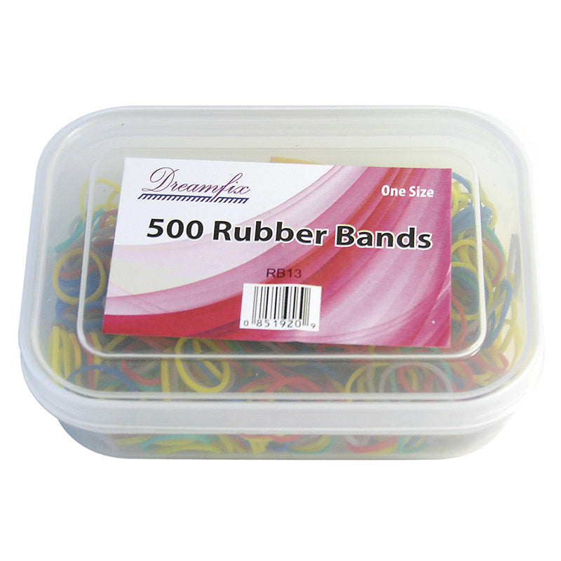 Rubber Band 500 Assorted with Jar