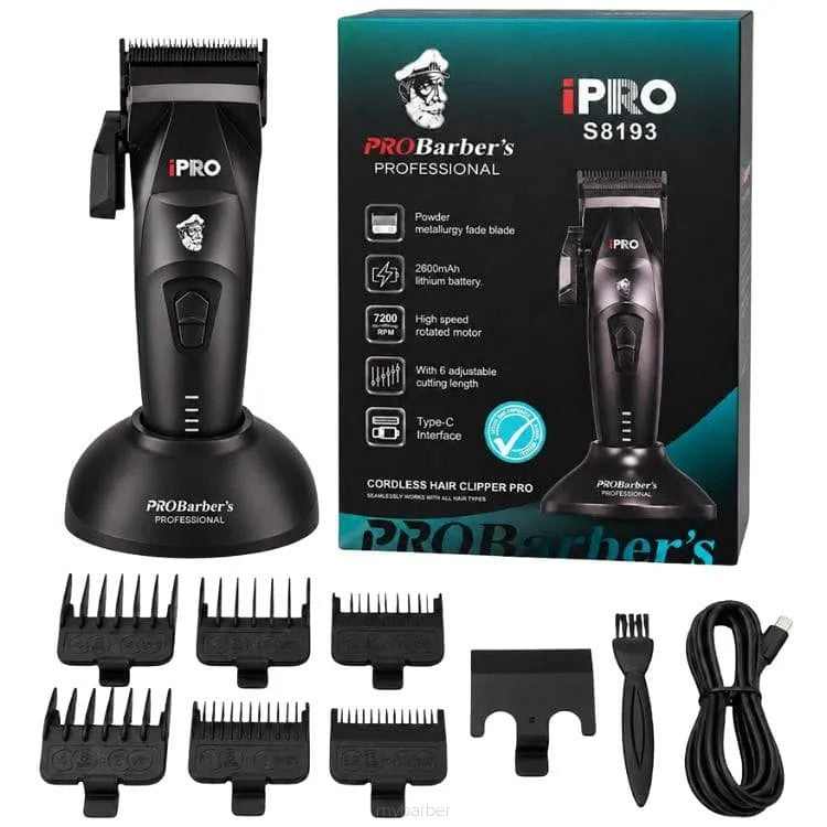 iPRO ProBarber's S8193 Cordless Hair Clipper Pro
