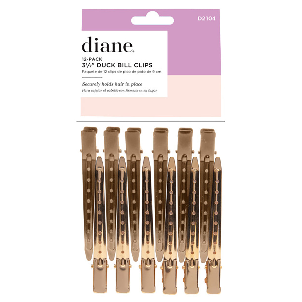 Duck Bill Clips Gold 12ct
