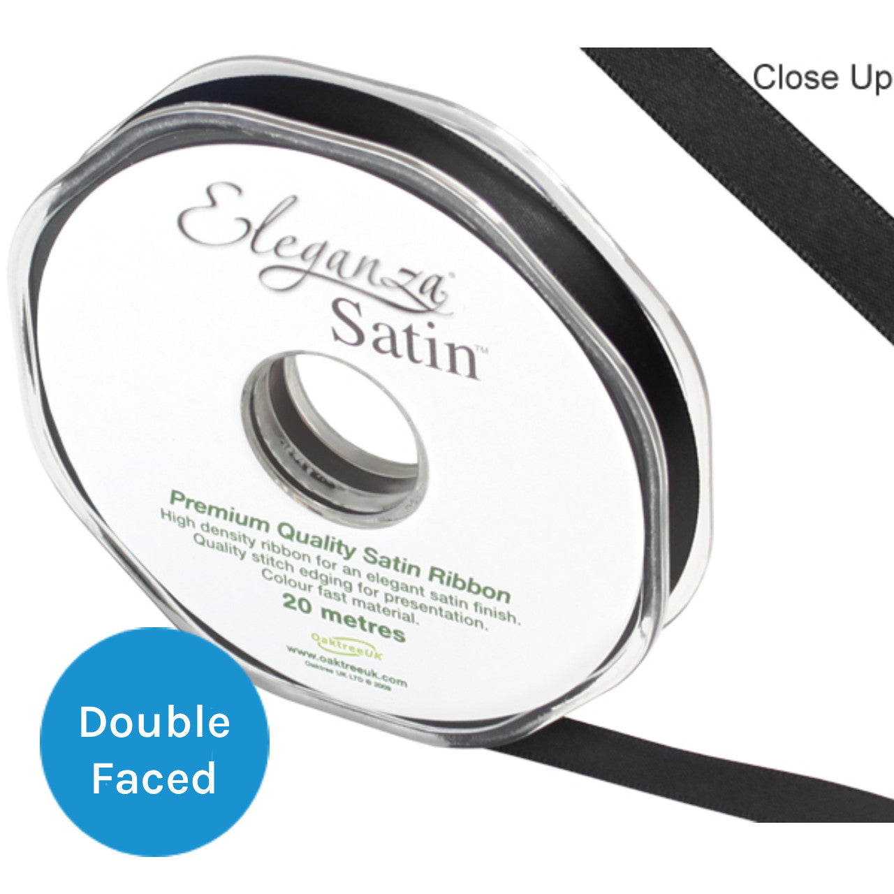 4-Line Hair Ribbon Black 10mm