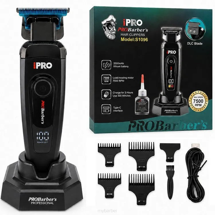 iPRO ProBarber's S1096 Hair Clipper/Trimmer with DLC Blade