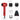 Supreme Trimmer ST Hair Dryer SH0347 (Red) with Brush & Style Nozzles