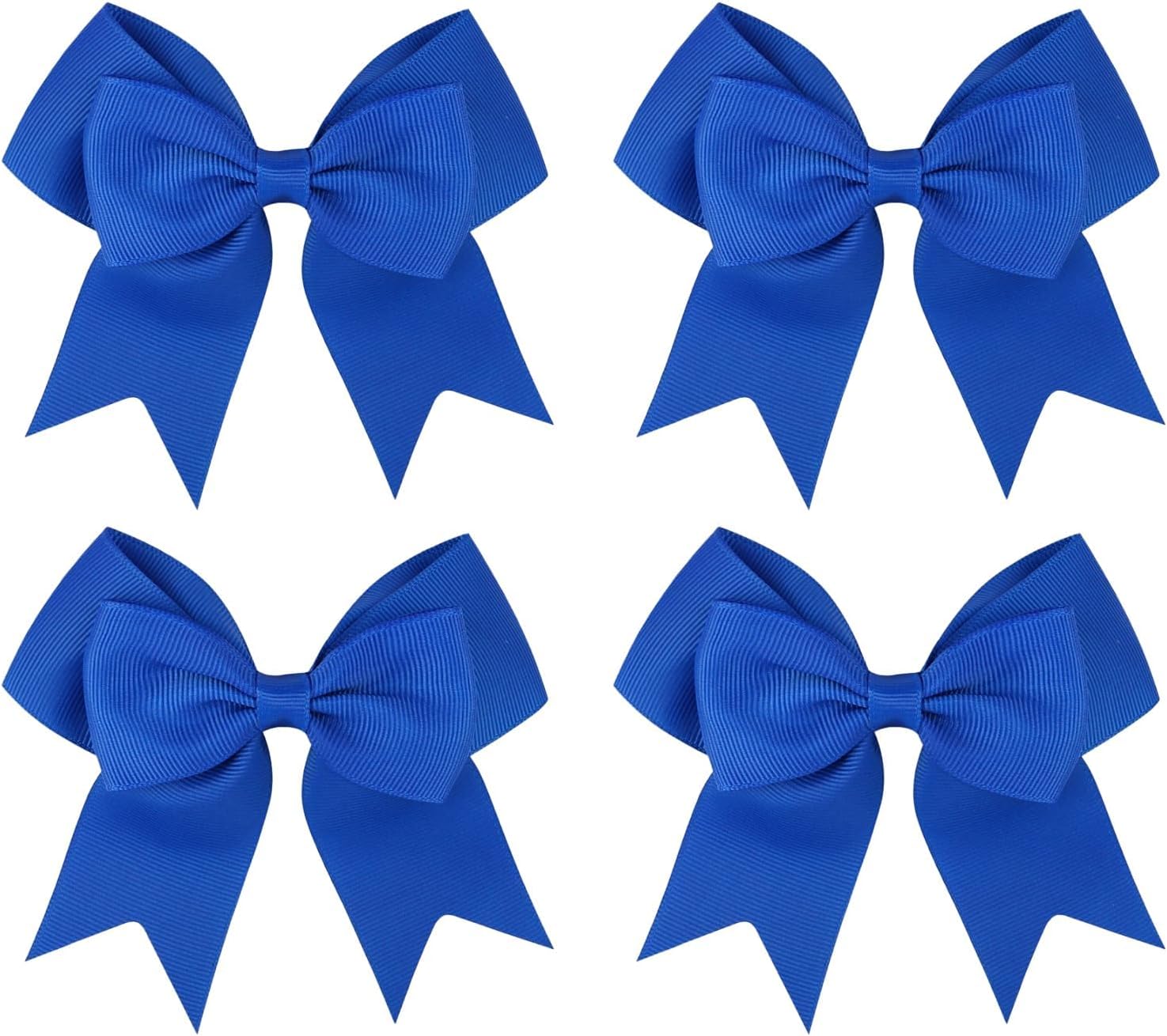Ribbon Barrettes Blue Mix