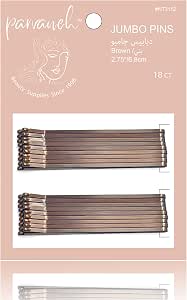 Jumbo Bobby Pins Dark Brown 18ct