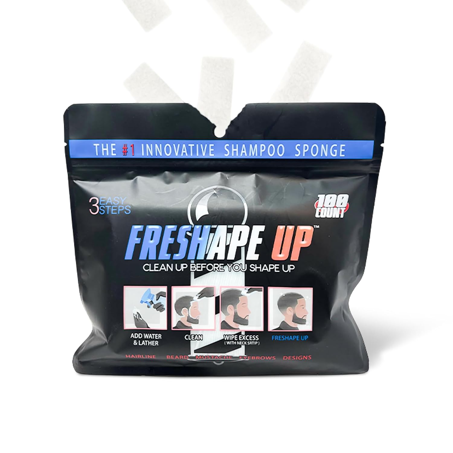 FreShape Up 100 Pack Shampoo Infused Sponges