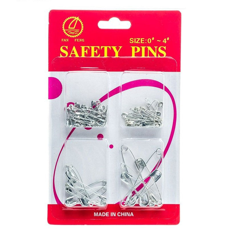 Safety Pins Sizes 0–4 125ct