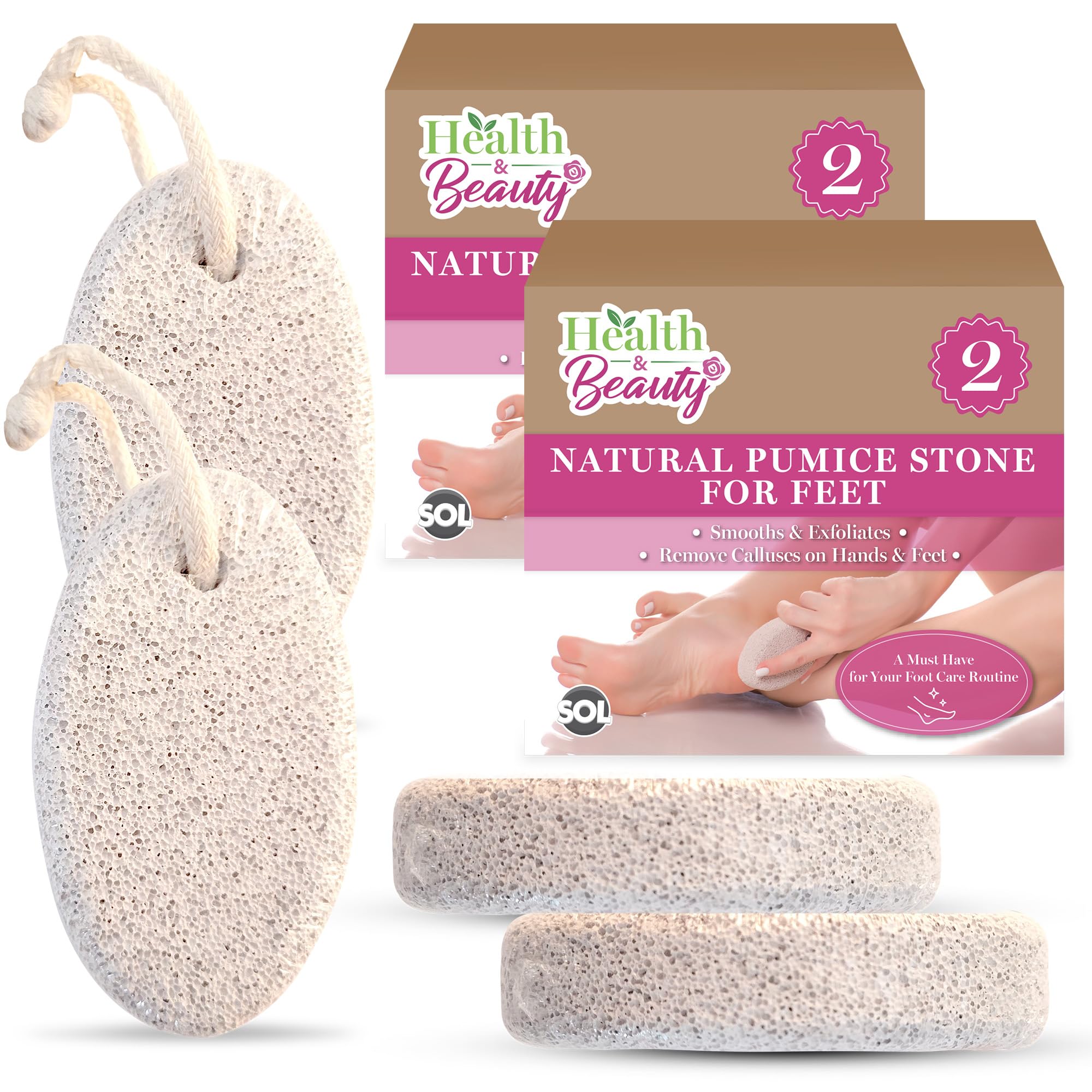 Natural Pumice Stone Foot Scrubber
