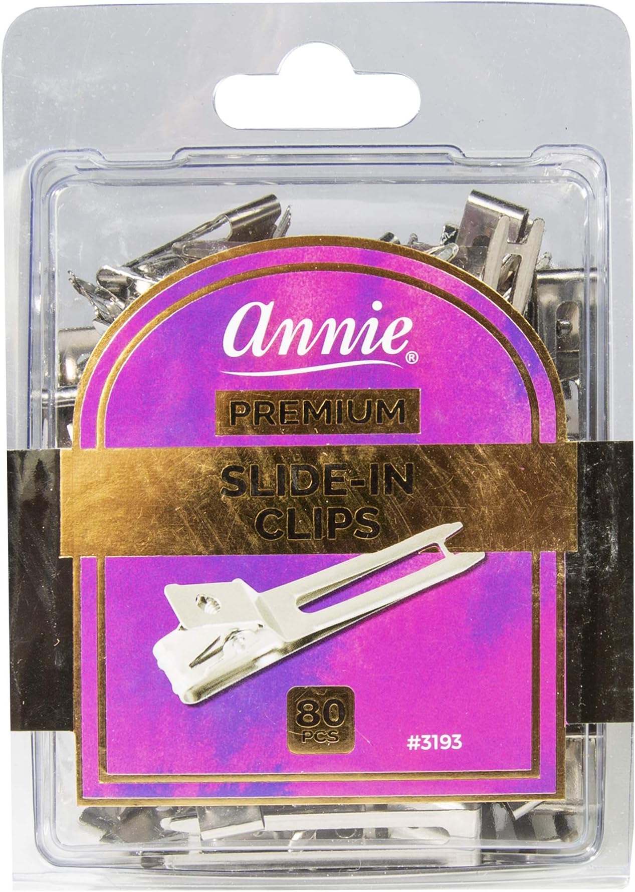 Slide-In Clips Gold 80ct