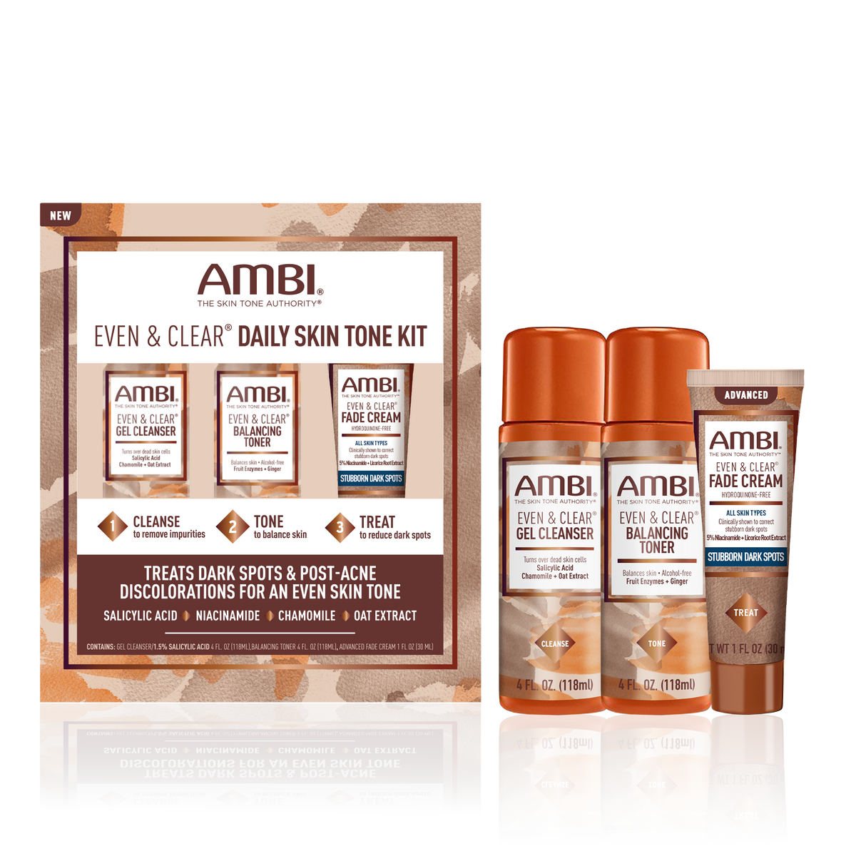 AMBI Even & Clear Daily Skin Tone Kit
