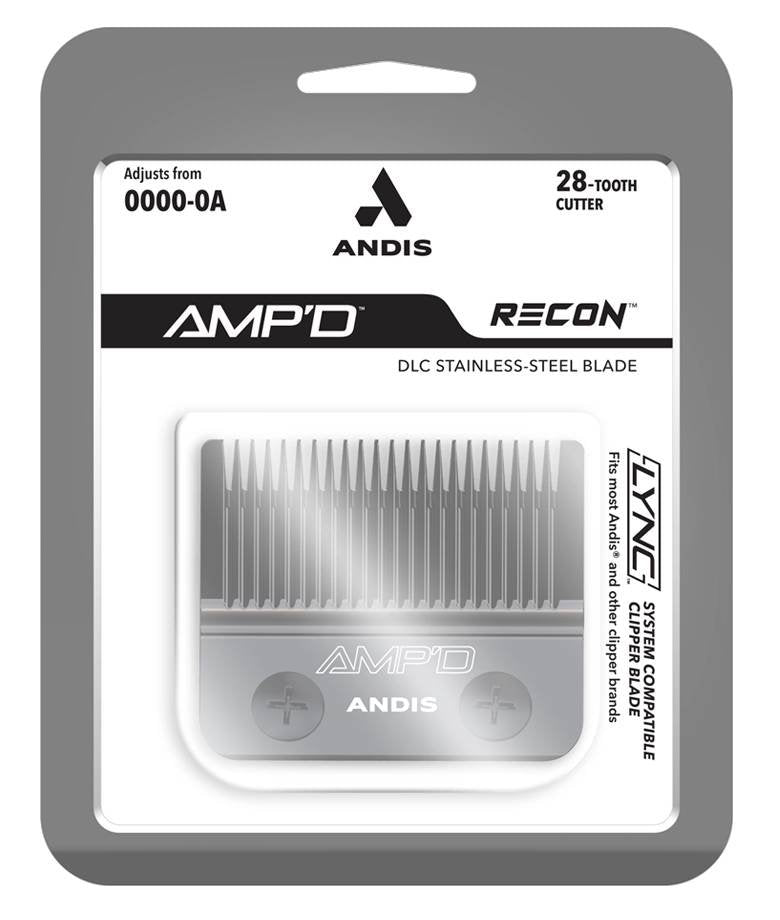 Andis Blade Lync Amp'd Black Recon Clipper Blade 0000-0A