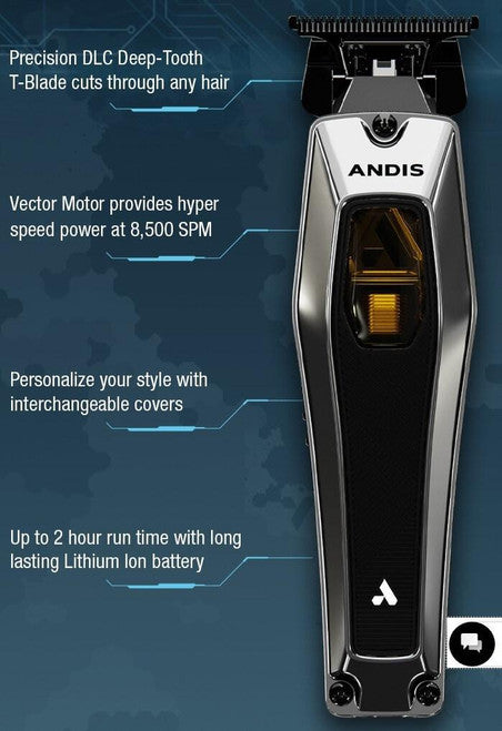 Andis Recon Trimmer Black And Chrome