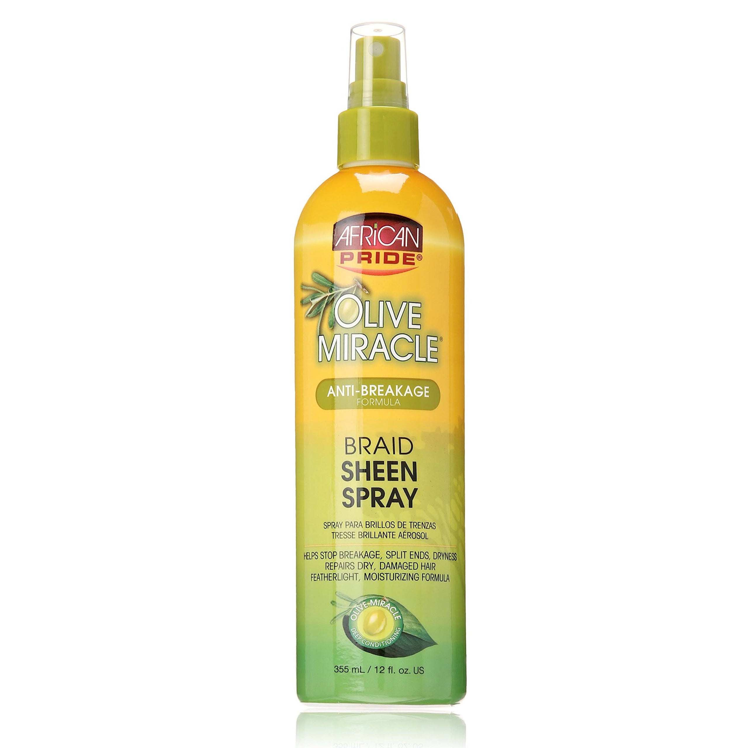 Olive Miracle Braid Sheen Spray 12 oz