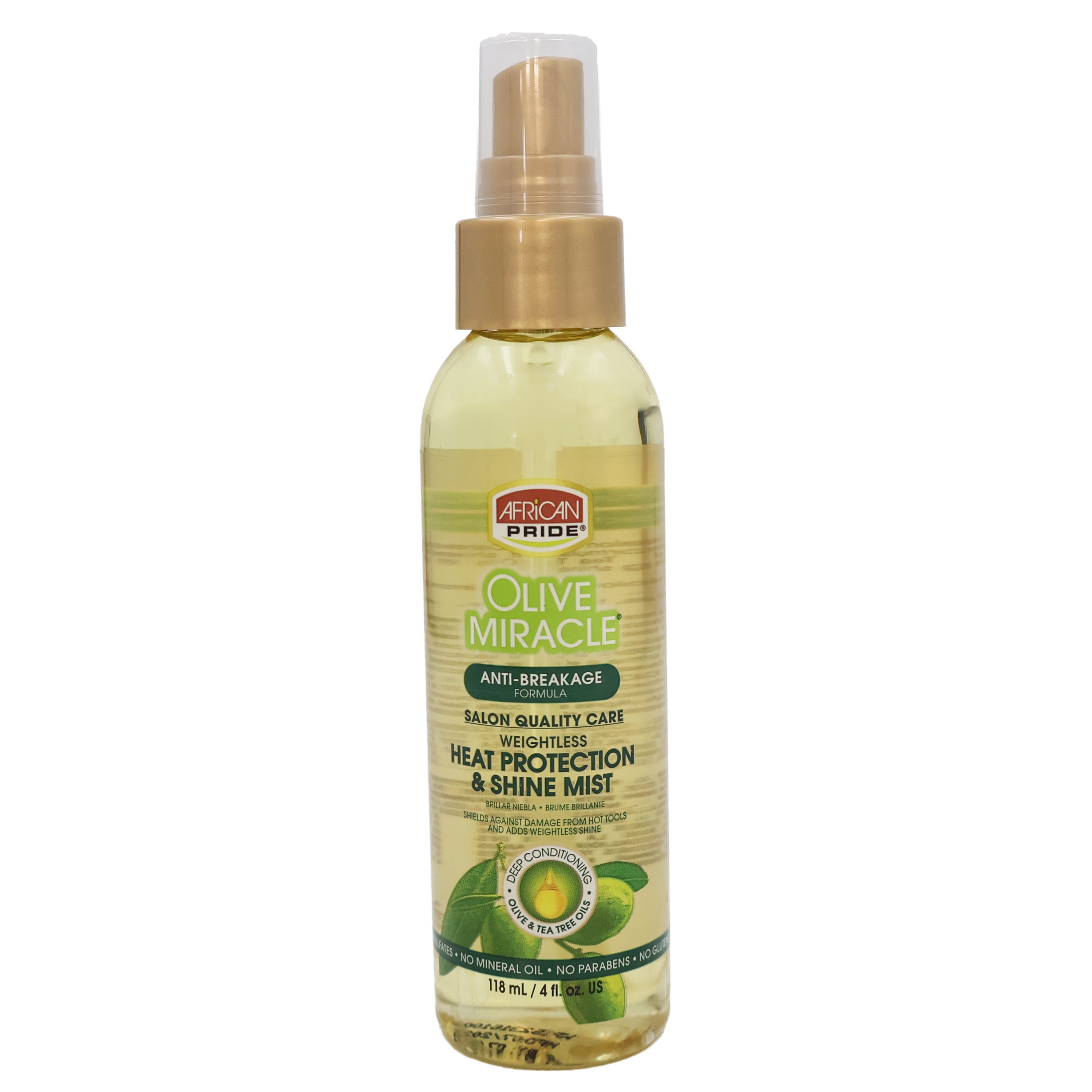 Olive Miracle Heat Protection & Shine Mist 4 oz