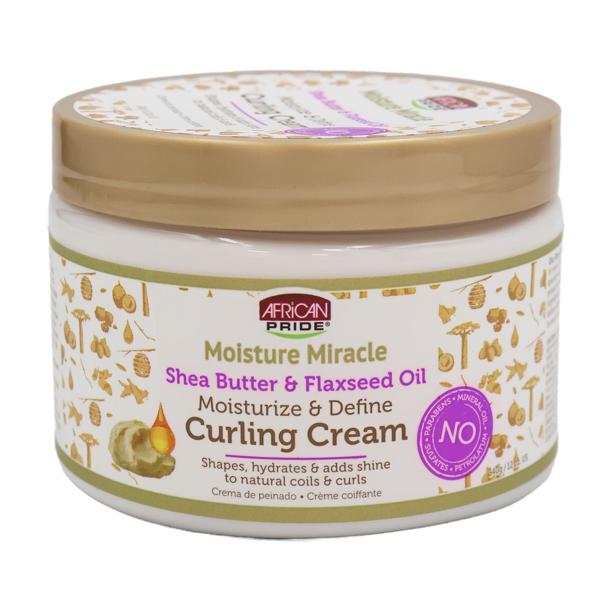 Moisture Miracle Shea Butter & Flaxseed Oil Curling Cream 12 oz