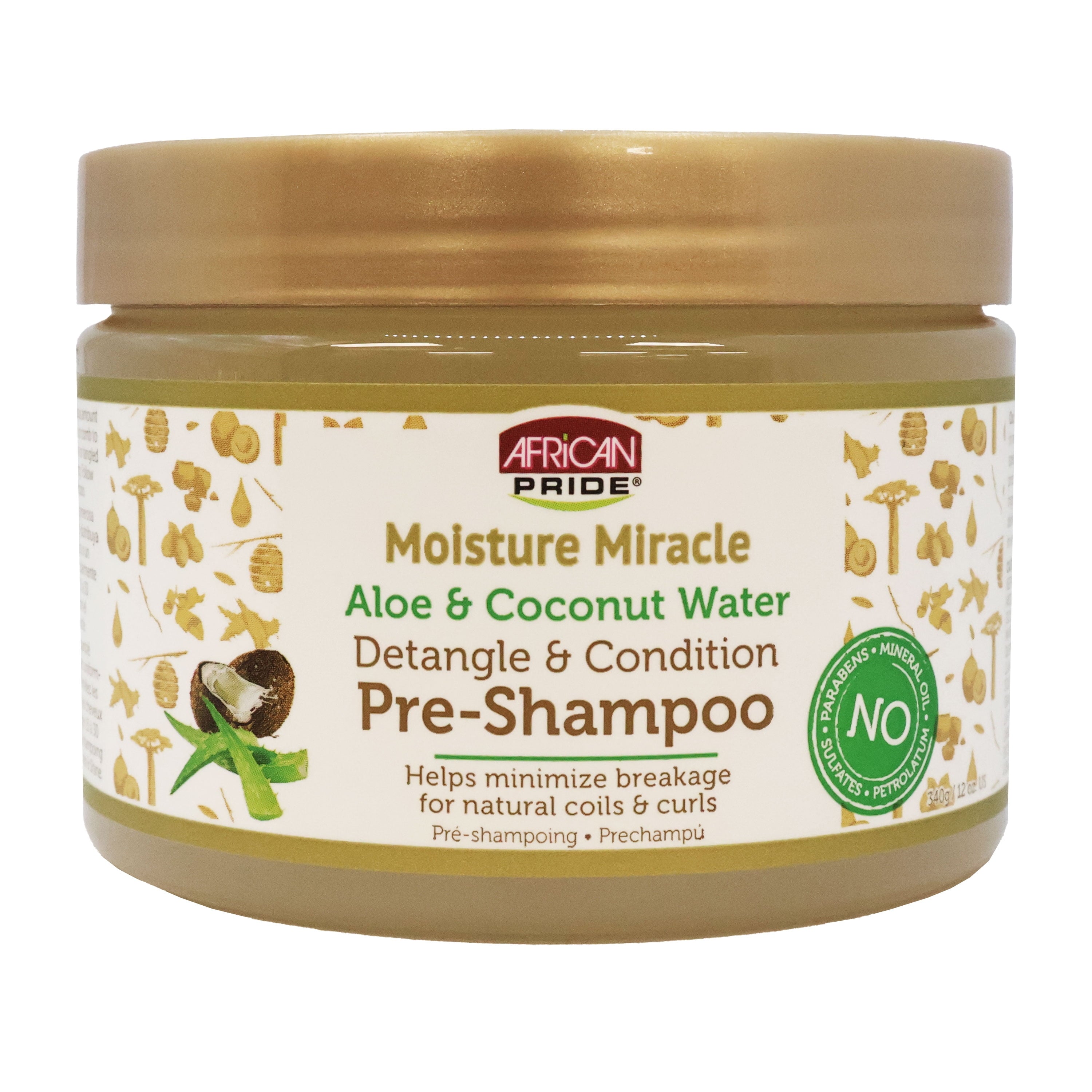 Moisture Miracle Aloe & Coconut Water Pre-Shampoo 12 oz