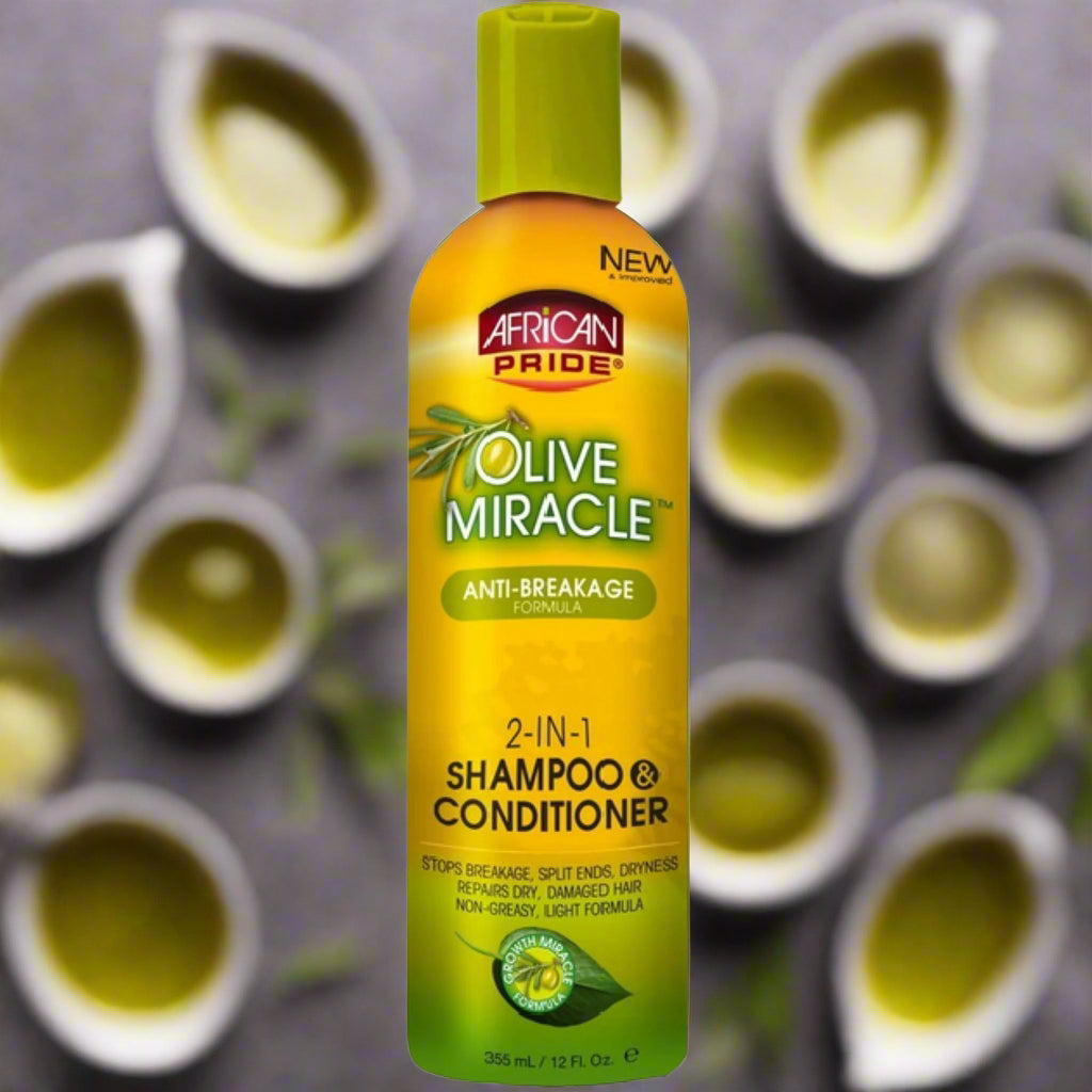 Olive Miracle 2-in-1 Shampoo & Conditioner 12 oz