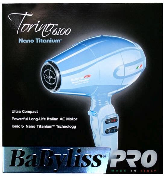 BaBylissPRO Nano Titanium Dryer Torino 6100 Blue 2000W