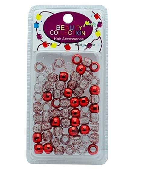 Beauty Collection Round Bead 14mm 2-Tone Red