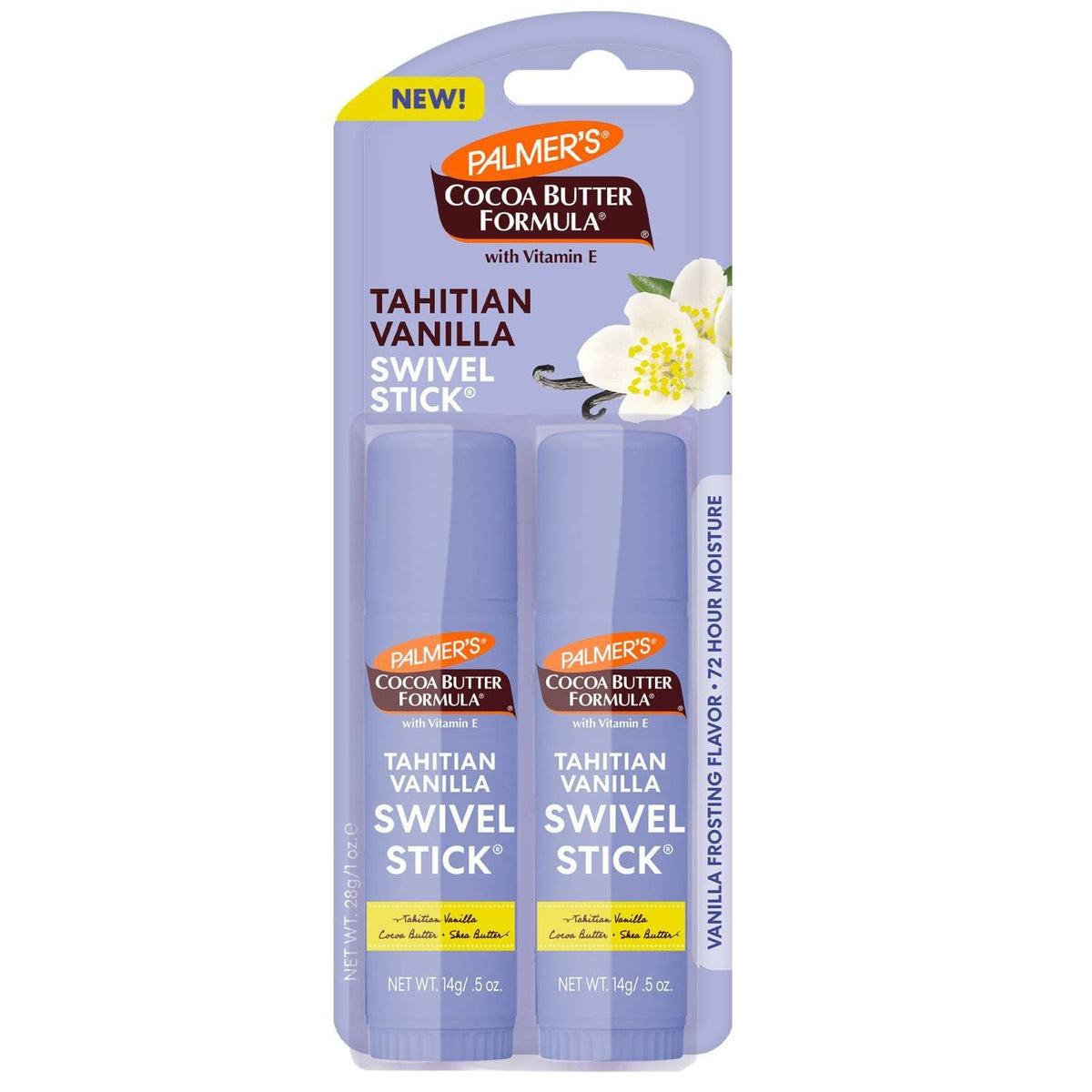 Palmer's Tahitian Vanilla Swivel Stick Twin Pk 0.5 oz