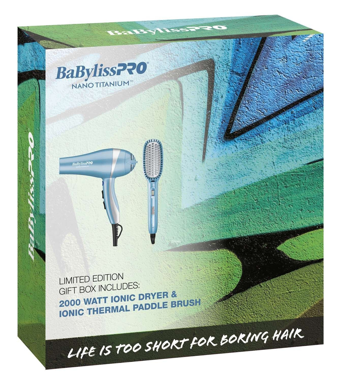 BaBylissPRO Nano Titanium PPK Dryer / Paddle Brush
