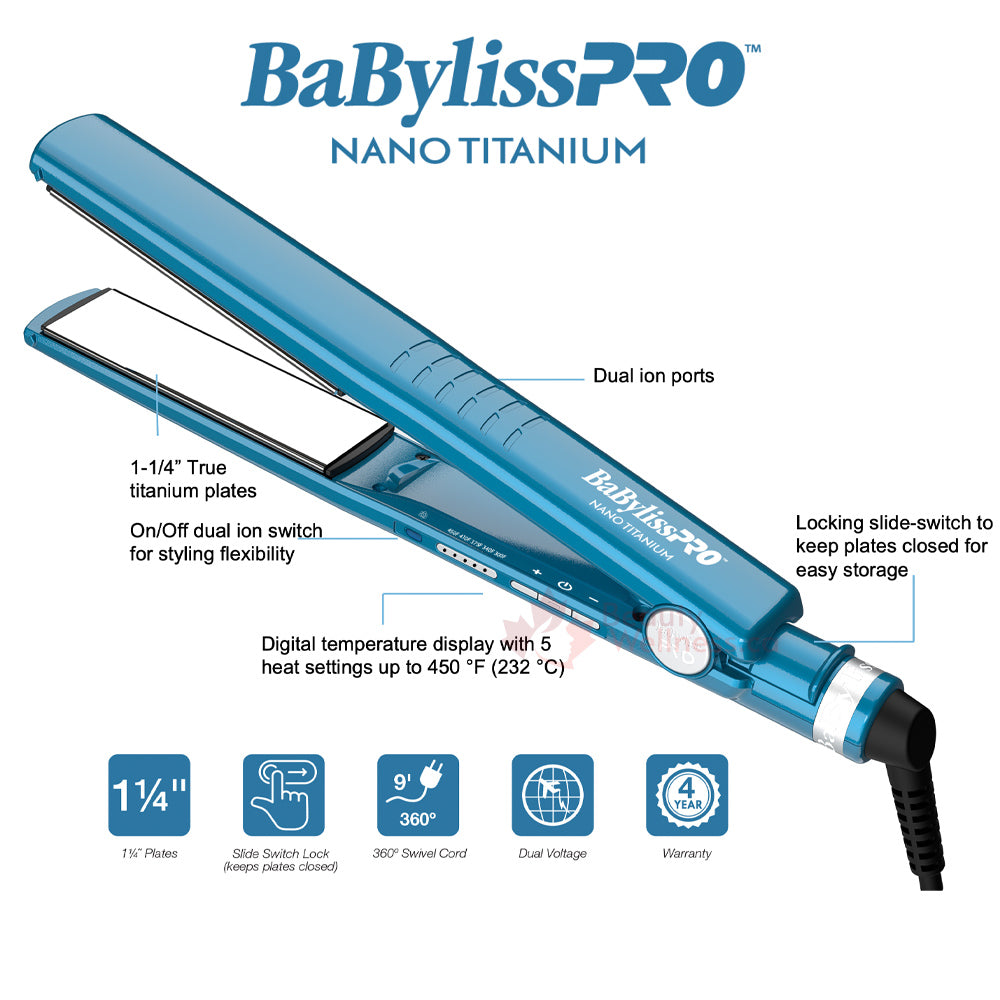 BaBylissPRO 1/2 Nano Titanium Straightening Iron