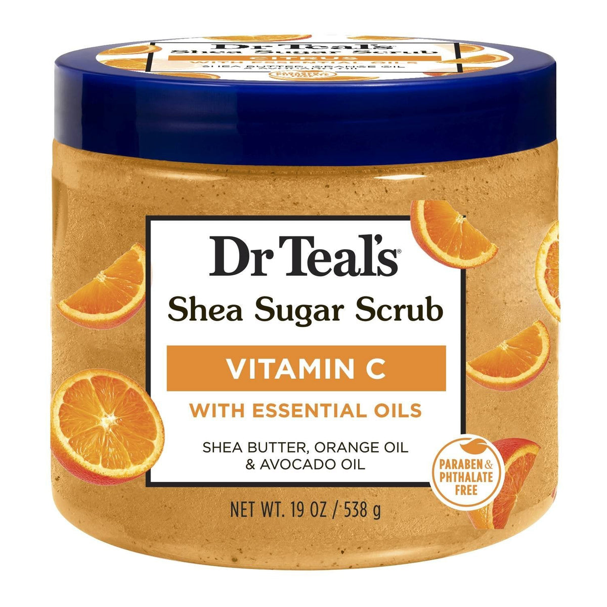 Dr Teal's Shea Sugar Scrub Vitamin C 19 oz