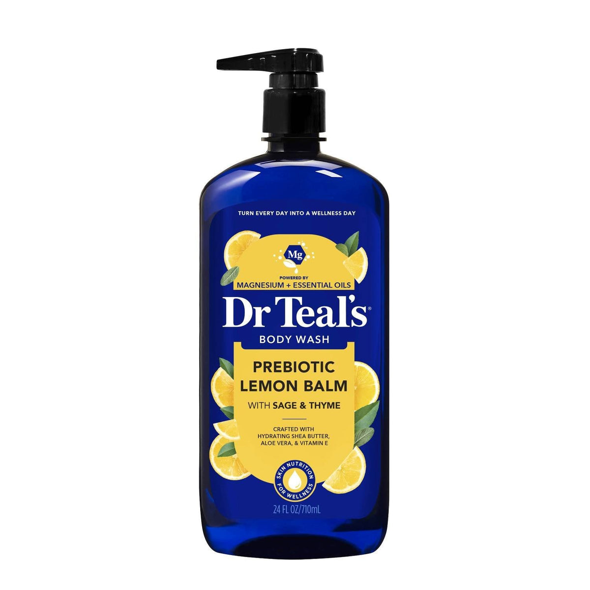 Dr Teal's Body Wash Prebiotic Lemon Balm 24 oz