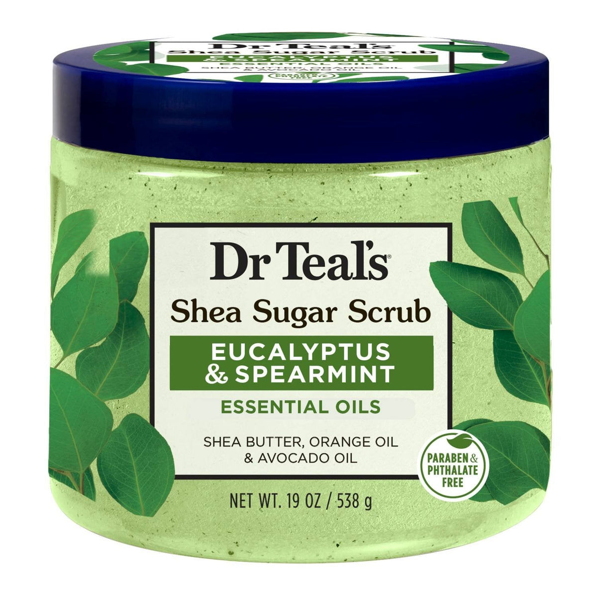 Dr Teal's Shea Sugar Scrub Eucalyptus & Spearmint 19 oz