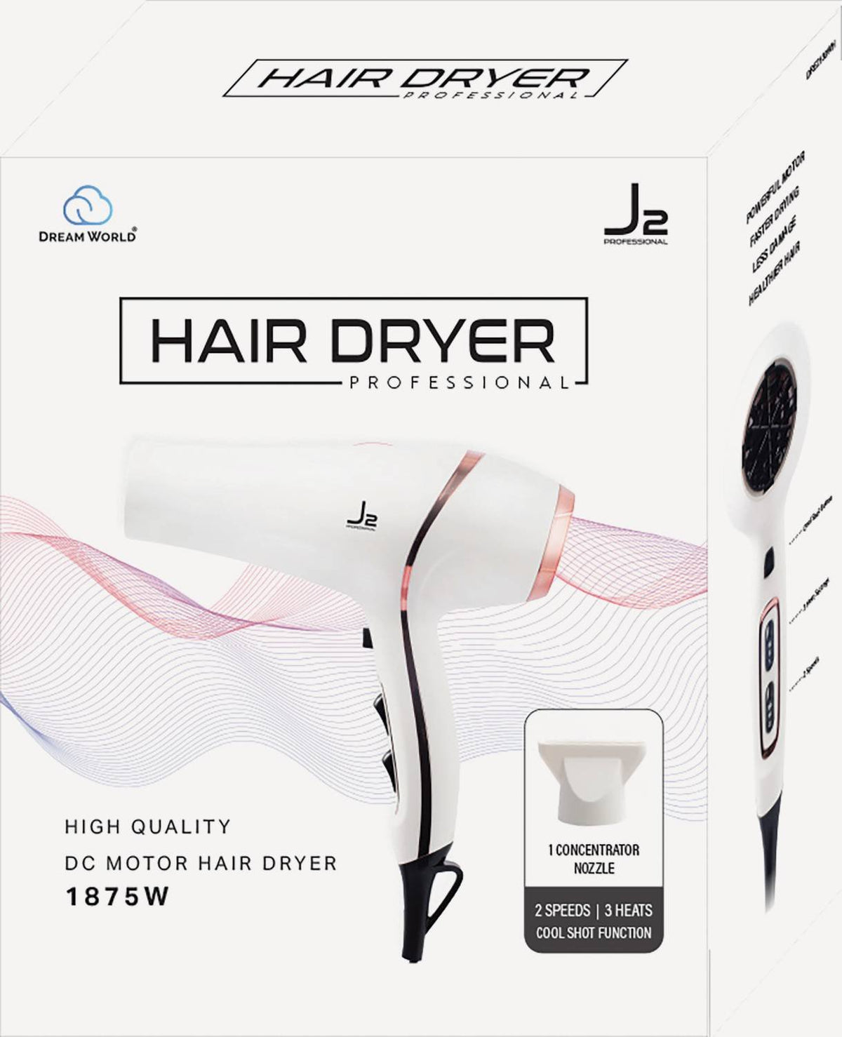 J2 Dryer DC Motor White 1875W