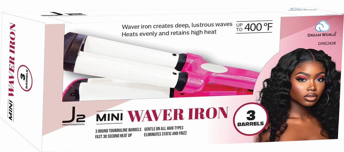 J2 Curling Iron Ceramic 3 Barrel Mini