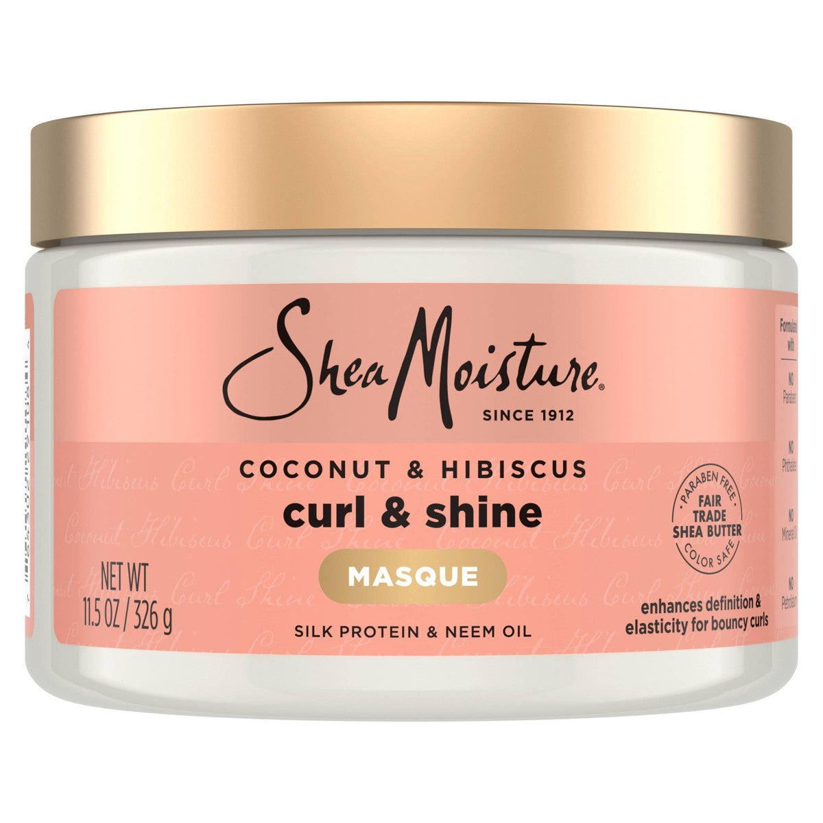 SheaMoisture Coconut and Hibiscus Hair Masque 12 oz