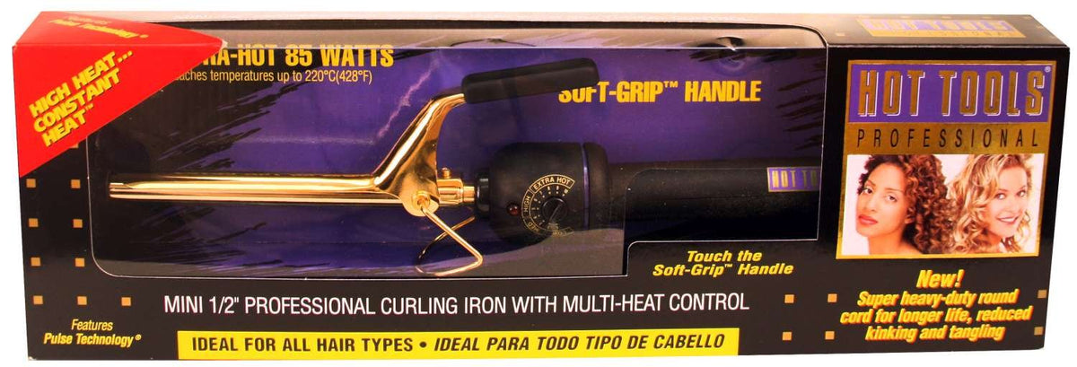 Hot Tools Curling Iron Gold Spring 1/2 in