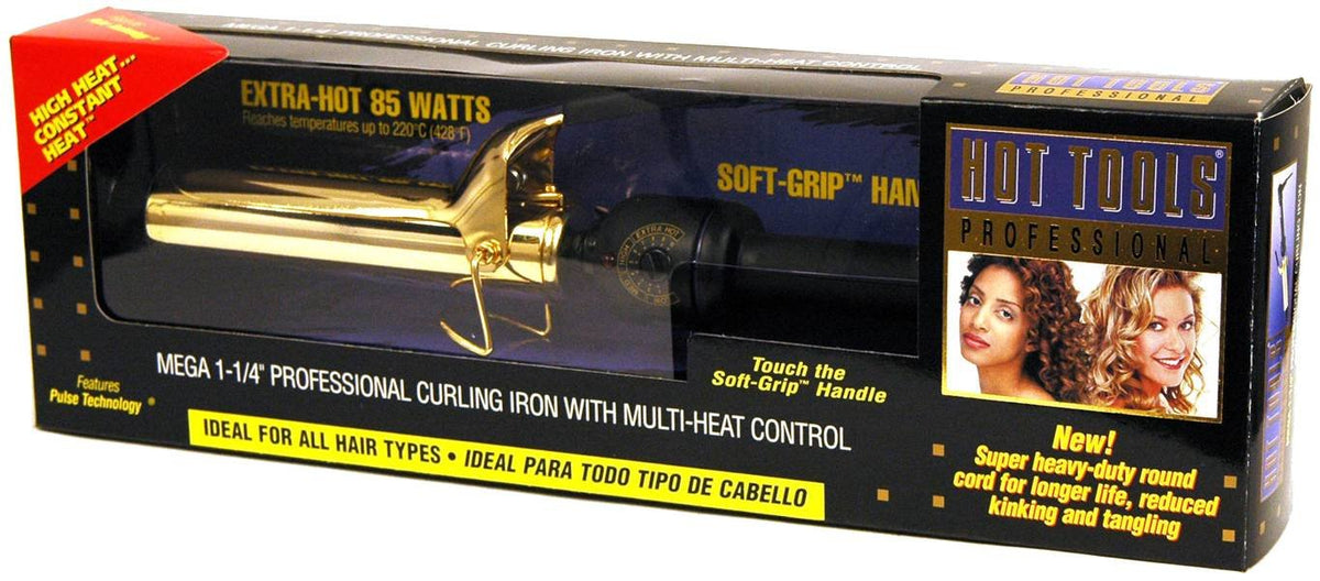 Hot Tools Curling Iron Gold Spring 1 1/4 in
