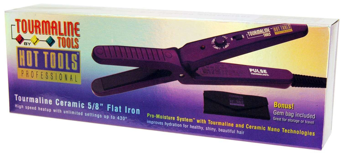 Hot Tools Flat Iron Tourmaline 5/8 in