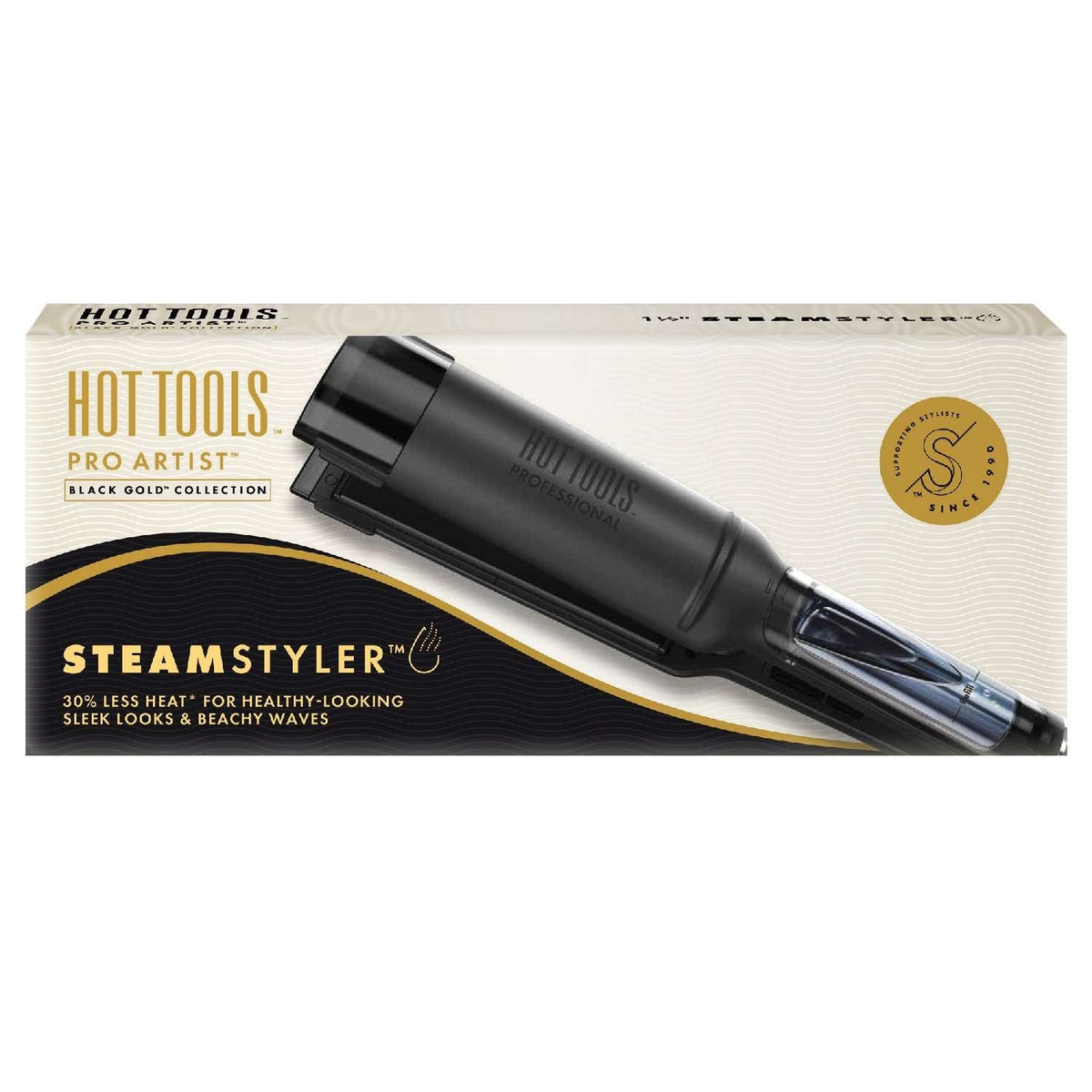 Hot Tools Black Gold SteamStyler Flat Iron 1 1/2 in