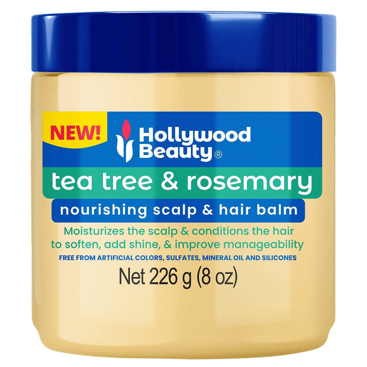 Hollywood Beauty Tea Tree & Rosemary Scalp & Hair Balm 8 oz
