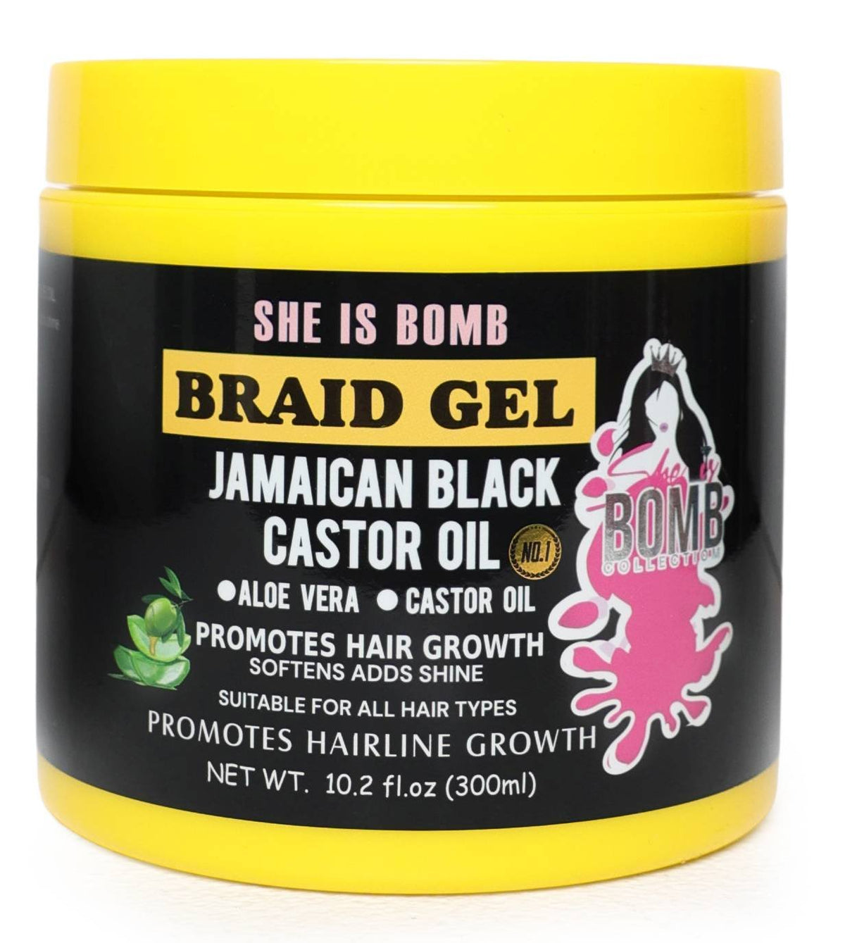 She Is Bomb Braid Gel JBCO 10.2 oz