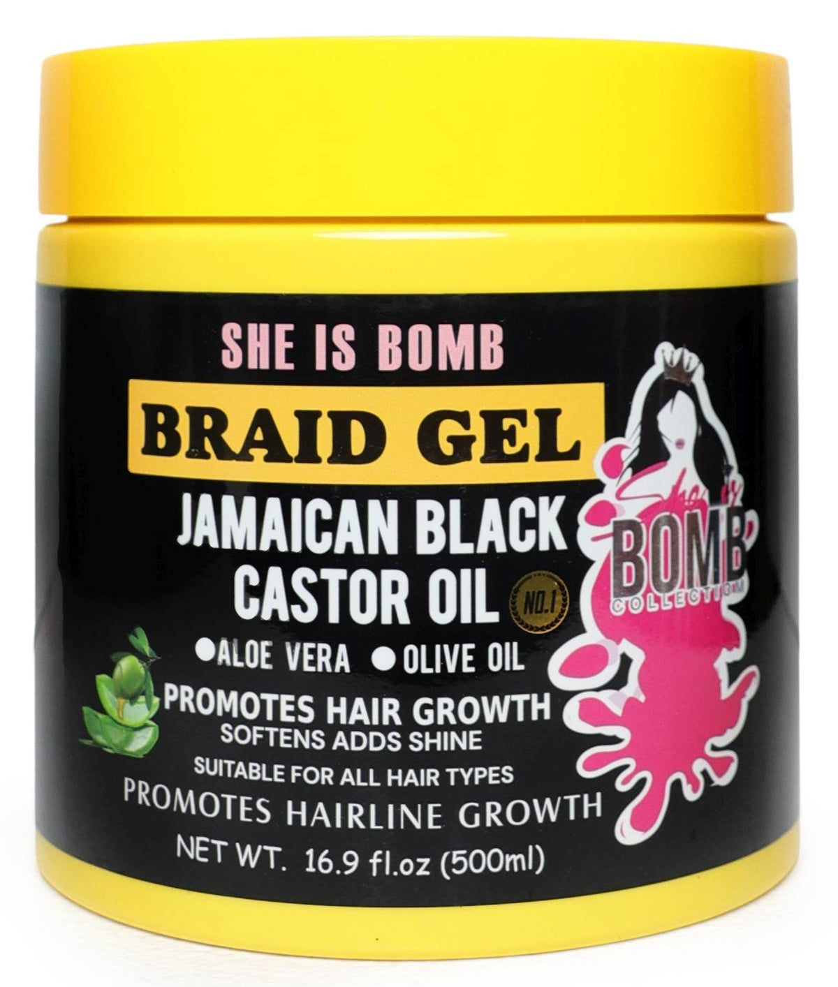 She Is Bomb Braid Gel JBCO 16.9 oz