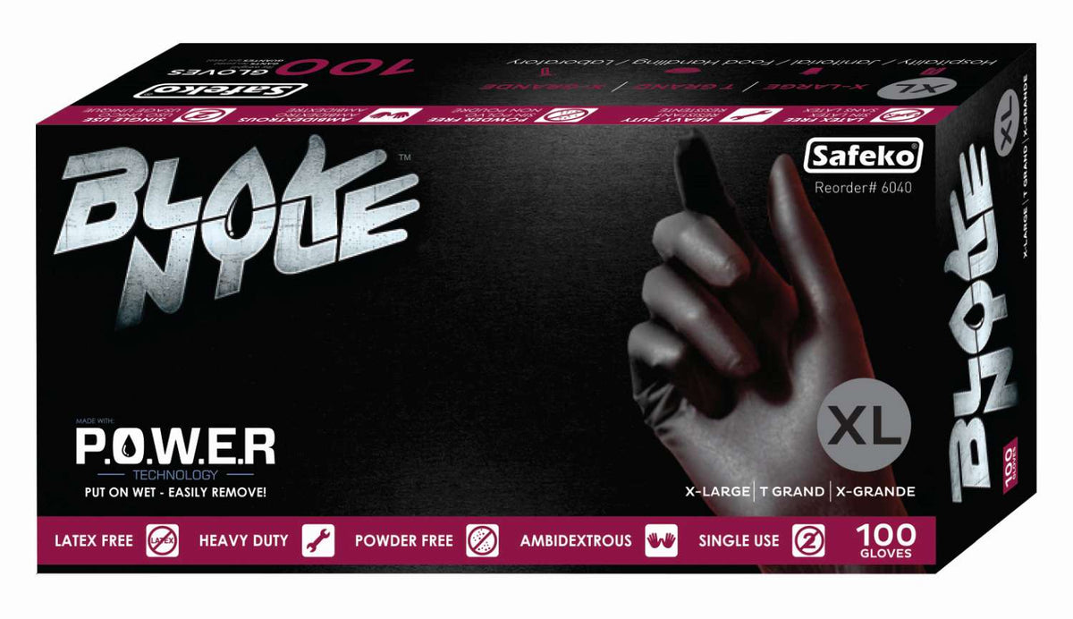 Safeko Blak Nyle Glove X-Large 100 pc