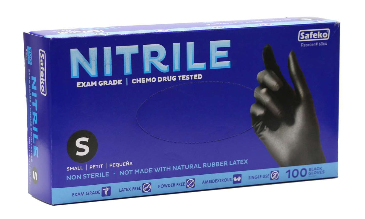 Safeko Nitrile Black Glove Small 100 pc