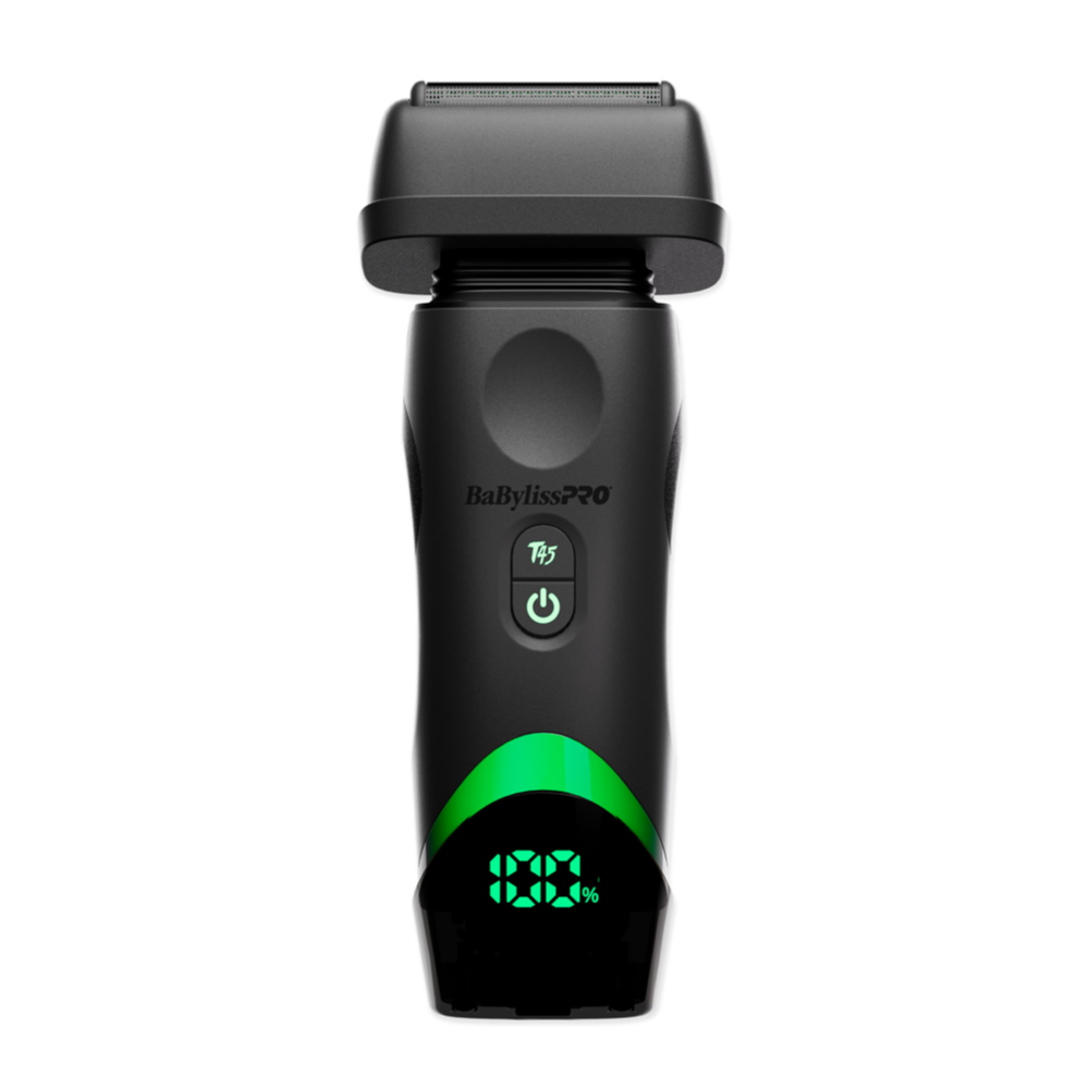 BaBylissPRO x Tomb45 FXT45FS wireless-charging double-foil shaver, front view
