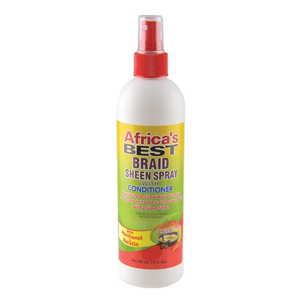 Africas Best Braid Sheen Spray 12Oz