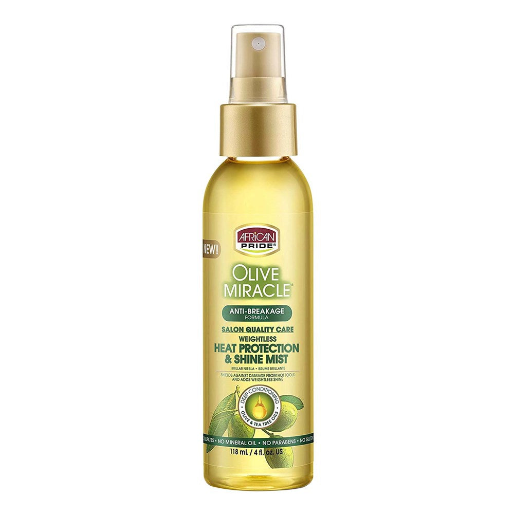 African Pride O/M Heat Protect Spray 4Oz