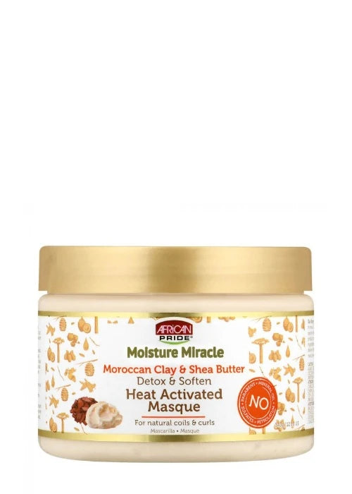 Moisture Miracle Moroccan Clay & Shea Butter Heat Activated Masque 12 oz