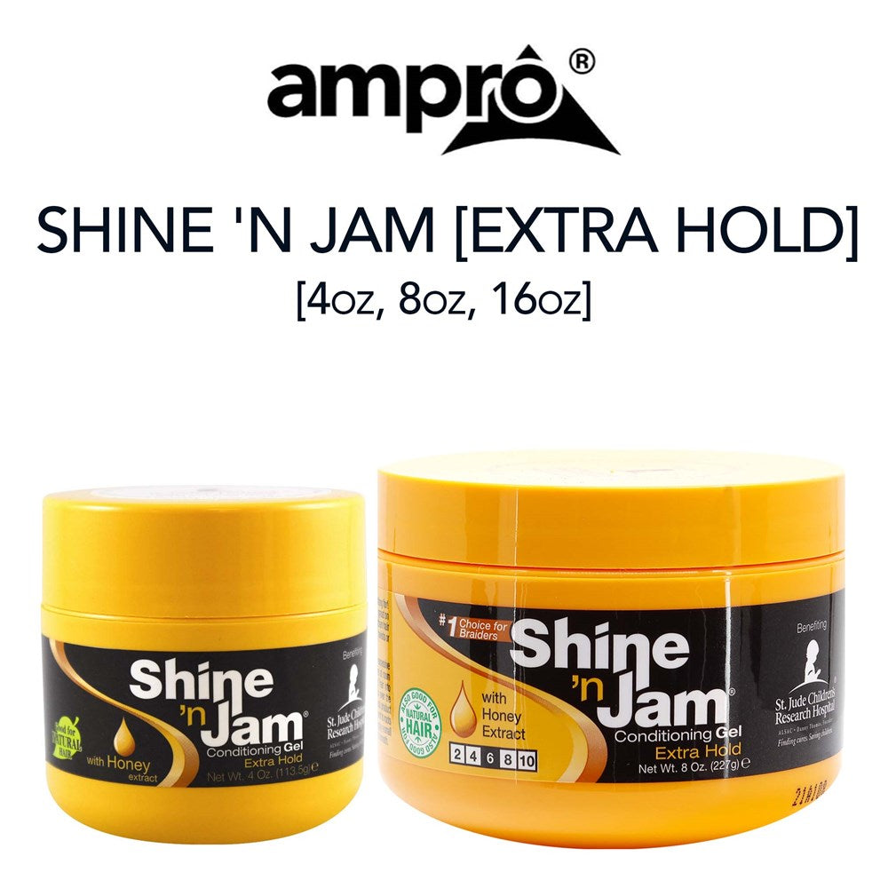 Ampro Shine Gel Ex-Hold 4Oz