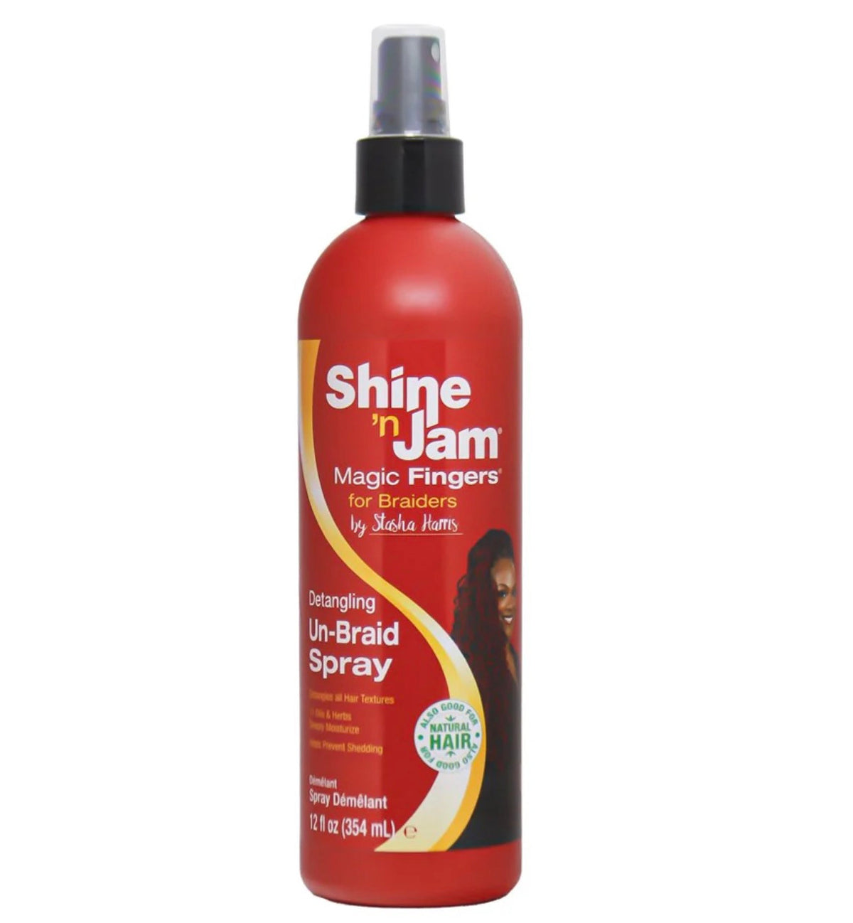 Ampro Shine N Jam Magic Fingers Braid Spray 12Oz